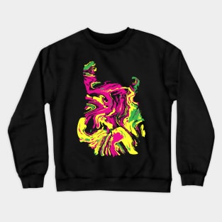 Guitar Swirl psychedelic Crewneck Sweatshirt